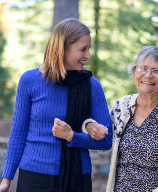 Photo of two women.